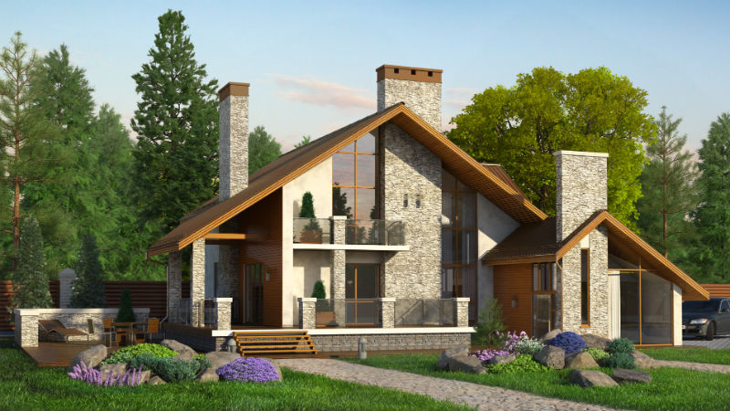 Chalet-style houses: features, foundation arrangement, insulation, interior design, photo gallery