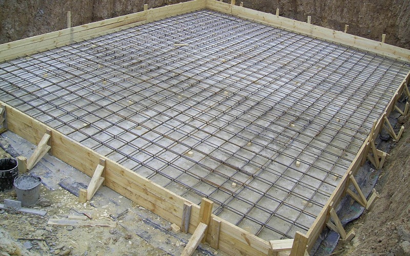 How to pour a slab under the foundation