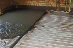 Podlahy na zemi správný dort pro betonovou podlahu: + Video